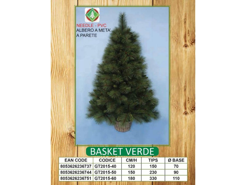 ALBERO A PARETE BASKET VERDE