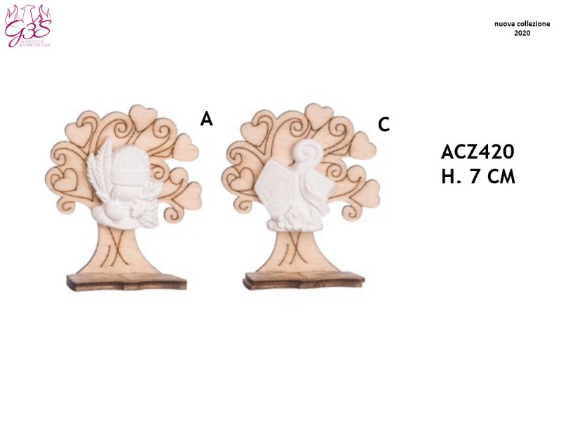 ALBERO LEGNO CON APPLICAZIONI