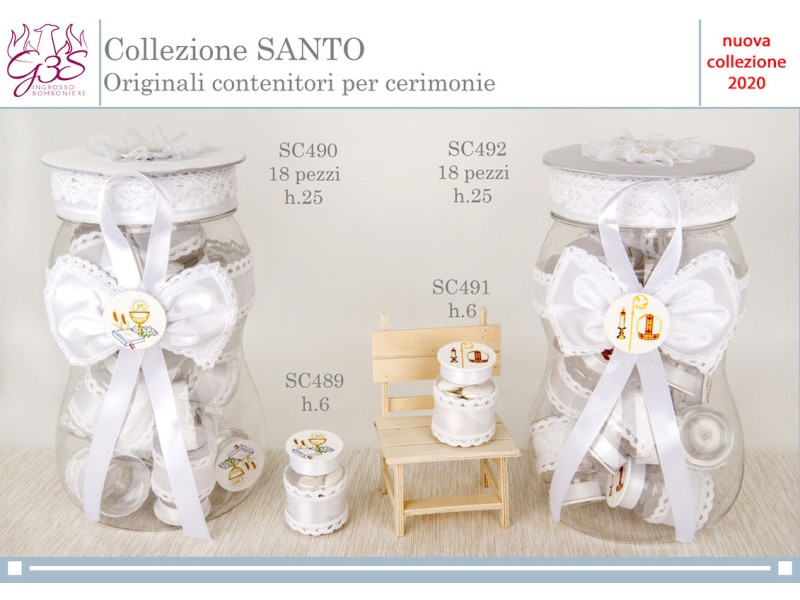 Portaconfetti Vetro Collezione Santo