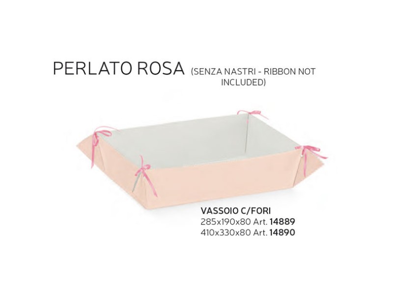 VASSOIO PERLATO ROSA