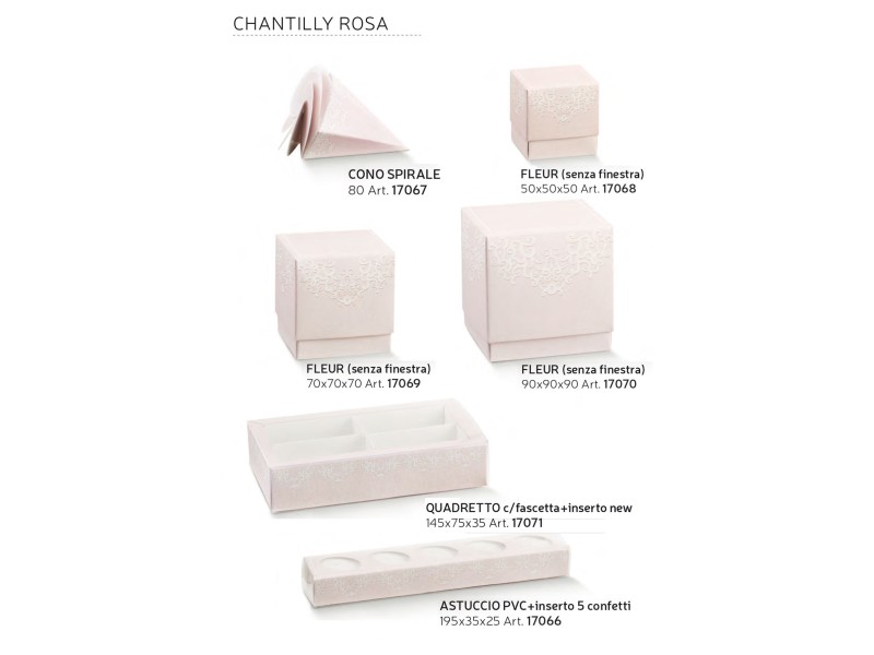 SCATOLE CHANTILLY ROSA