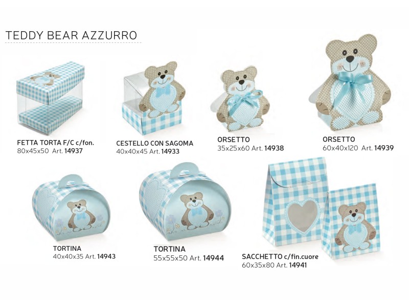 TEDDY BEAR AZZURRO