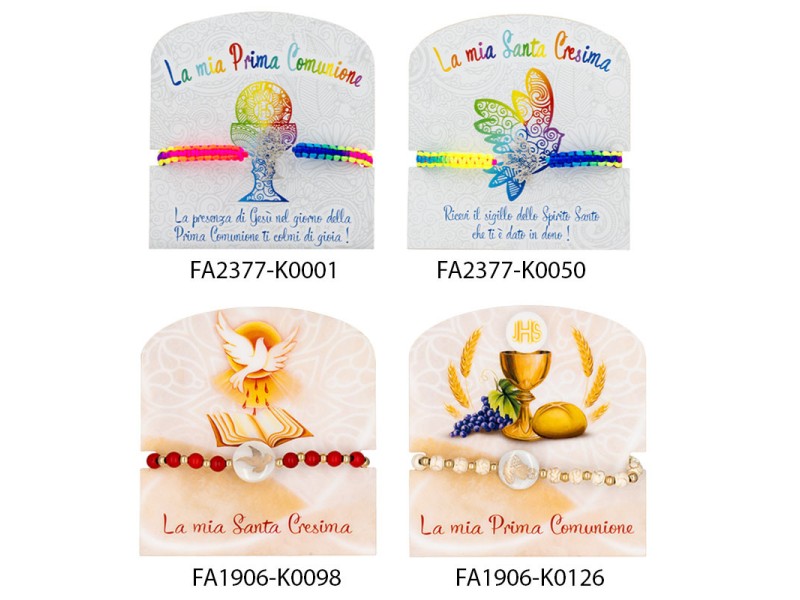 BRACCIALI COMUNIONE  E CRESIMA