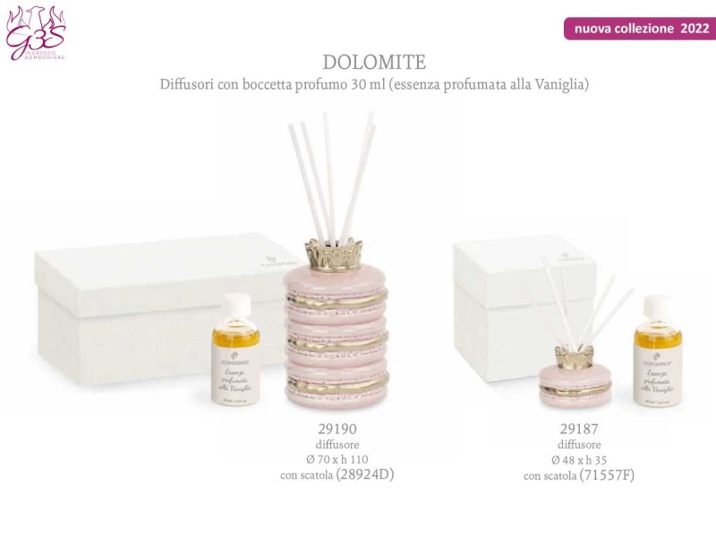 DOLOMITE MACARONS ROSA ORO