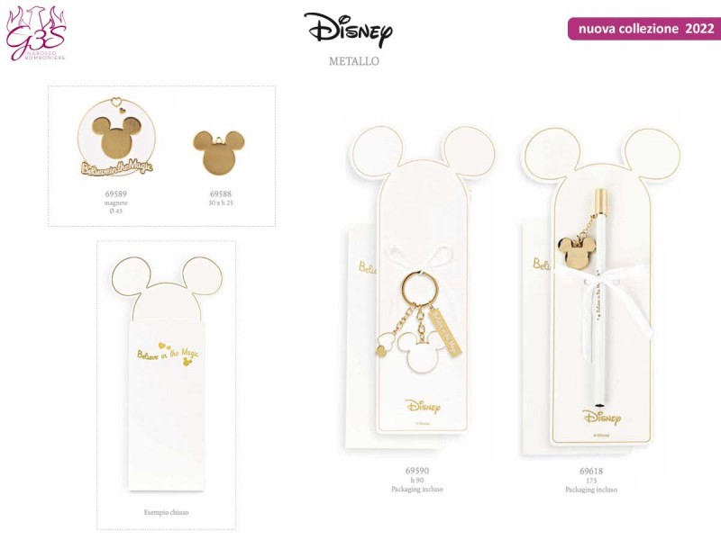 DISNEY METALLO BIANCO ORO