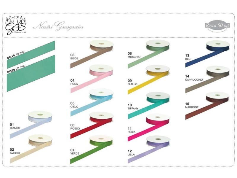 Nastro Grosgrain  20mm x 50mt