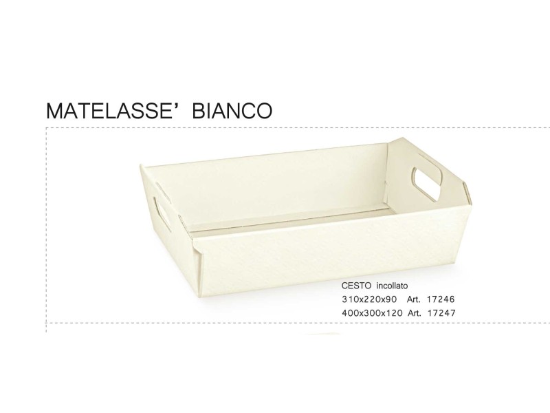 Matelasse' bianco